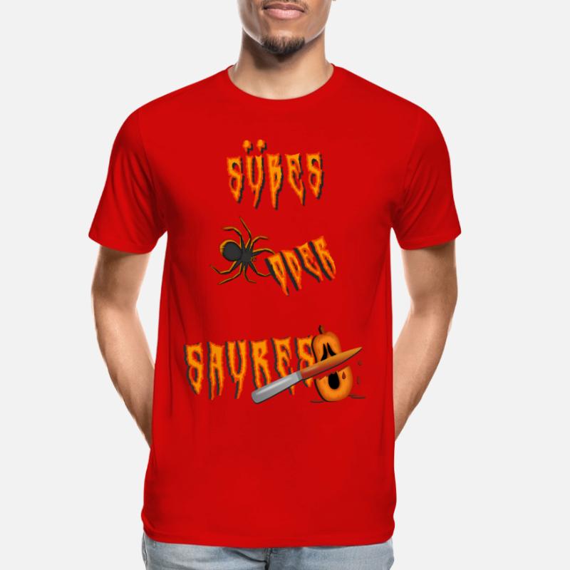 Süßes oder Saures suesses oder saures Männer Premium Bio T-Shirt