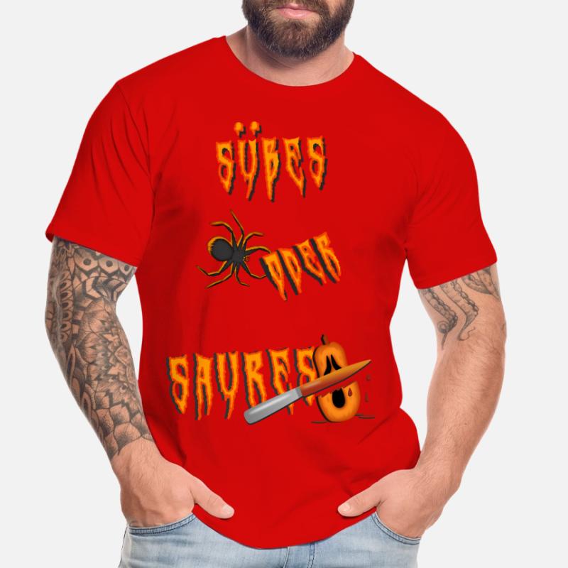 Süßes oder Saures suesses oder saures Männer Premium Bio T-Shirt