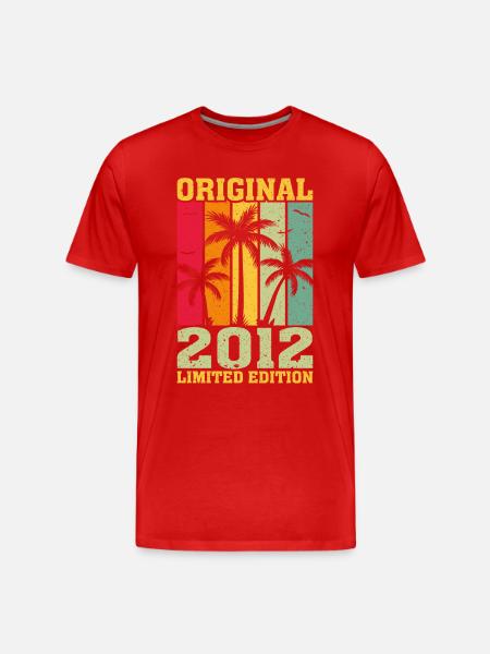 2012 Limited First Edition - Men's Premium Organic T-Shirt - red