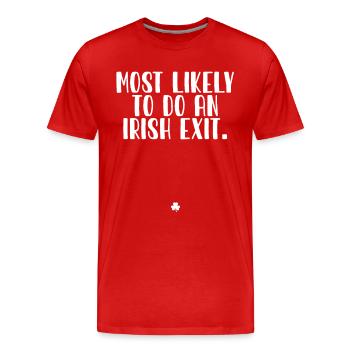 St. Patricks Day Celebration - Men's Premium Organic T-Shirt - red - Front - Damien (186cm)