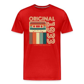 Birthday present 1933 - Men's Premium Organic T-Shirt - red - Front - Damien (186cm)