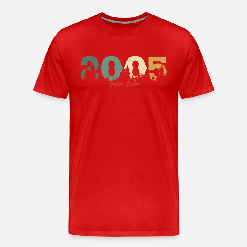 2005 limitierte Auflage - Männer Premium Bio T-Shirt - Rot