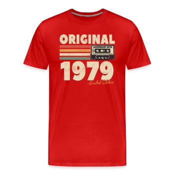Legendary hits 1979 - Men's Premium Organic T-Shirt - red - Front - Damien (186cm)