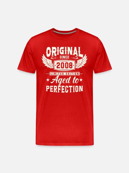 Millésime légendaire '08 - T-shirt bio Premium Homme - rouge