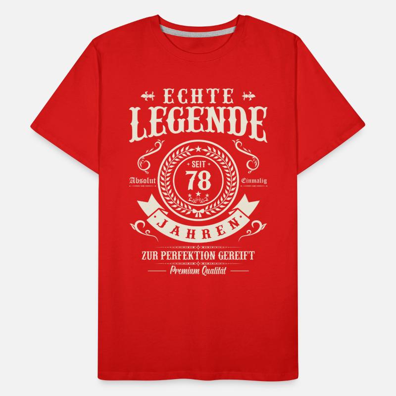 Legendäres 78. Geburtstagsgeschenk Männer Premium Bio T-Shirt