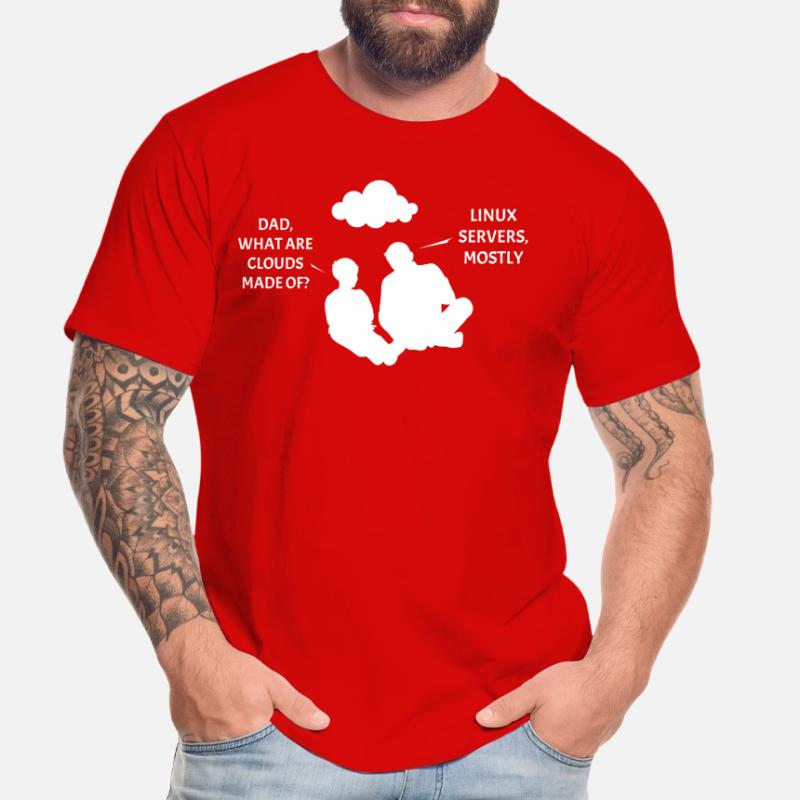 Linux Server Cloudscape Männer Premium Bio T-Shirt