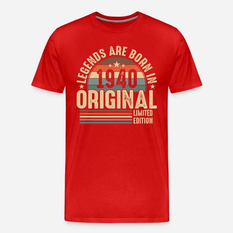 1940 - Ein legendäres Erbe - Männer Premium Bio T-Shirt - Rot