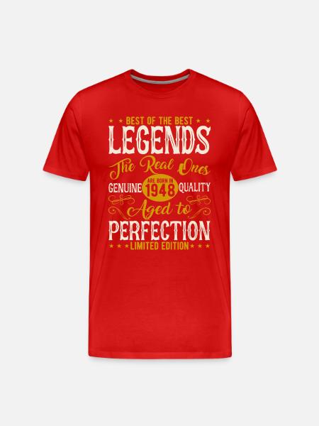 Millésime 1948 - T-shirt bio Premium Homme - rouge