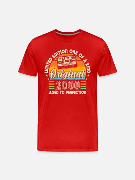 Legendary Birthday Boy 2000 - Men's Premium Organic T-Shirt - red