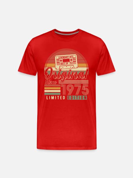Born Legends 1975 - Men's Premium Organic T-Shirt - red