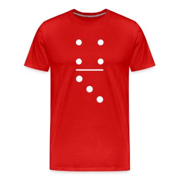Dominos drôles 4-3 Carnaval - T-shirt bio Premium Homme - rouge - Devant - Damien (186cm)