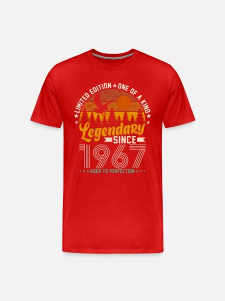 Born Legends 1967 - Men's Premium Organic T-Shirt - red