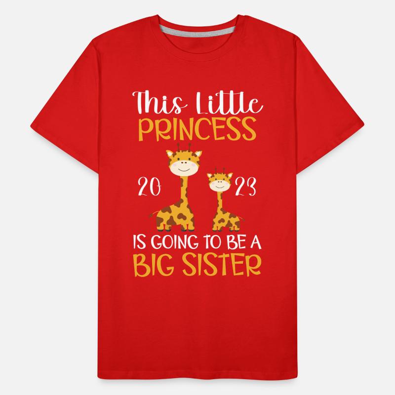 Diese kleine Prinzessin wird große Schwester 2023 Männer Premium Bio T-Shirt