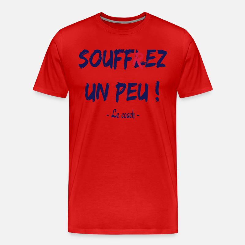 Soufflez un peu - Männer Premium Bio T-Shirt - Rot