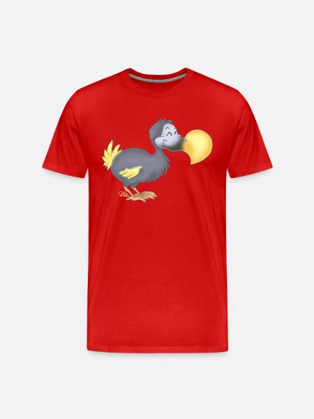 Dropsiger Dodo - Männer Premium Bio T-Shirt - Rot