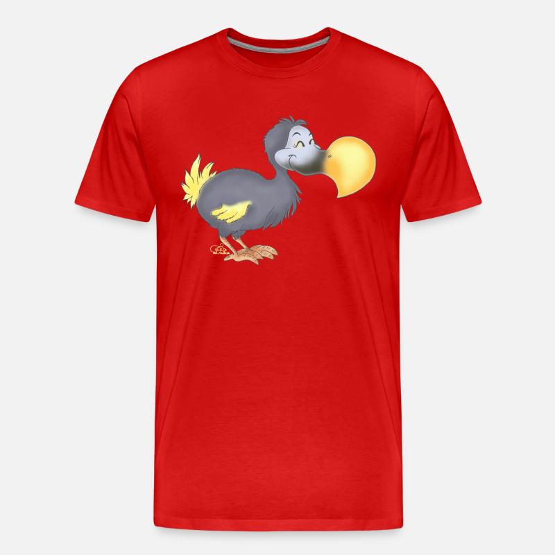 Dropsiger Dodo - Männer Premium Bio T-Shirt - Rot