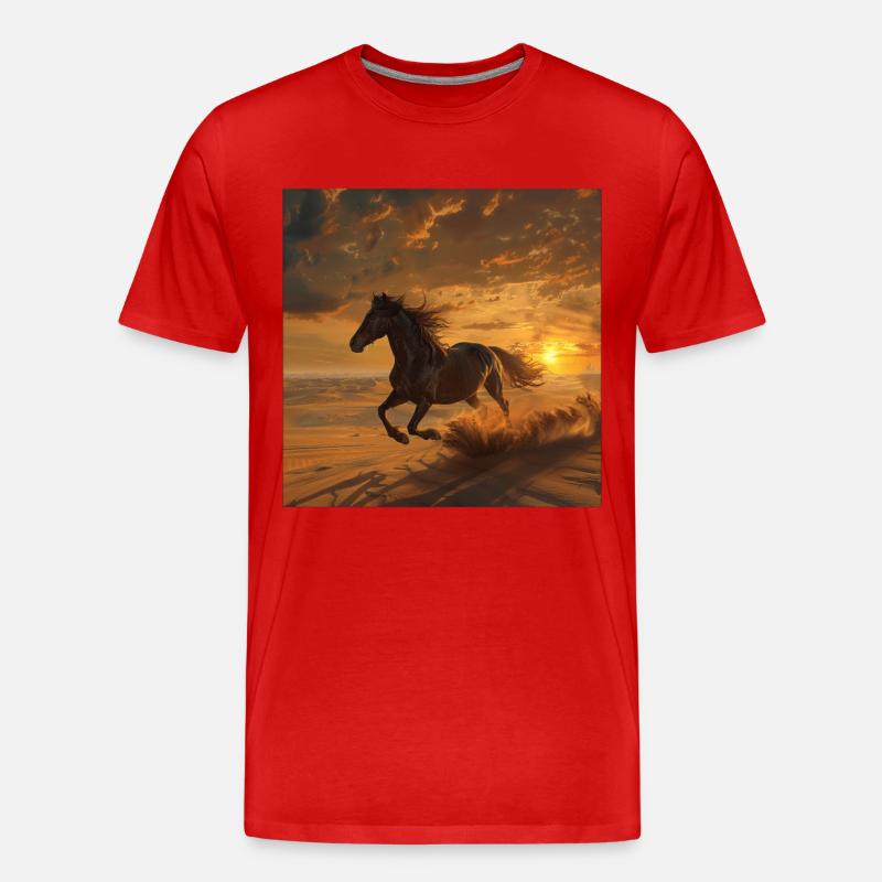 Cheval - T-shirt bio Premium Homme - rouge