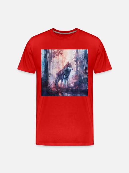 Chien - T-shirt bio Premium Homme - rouge