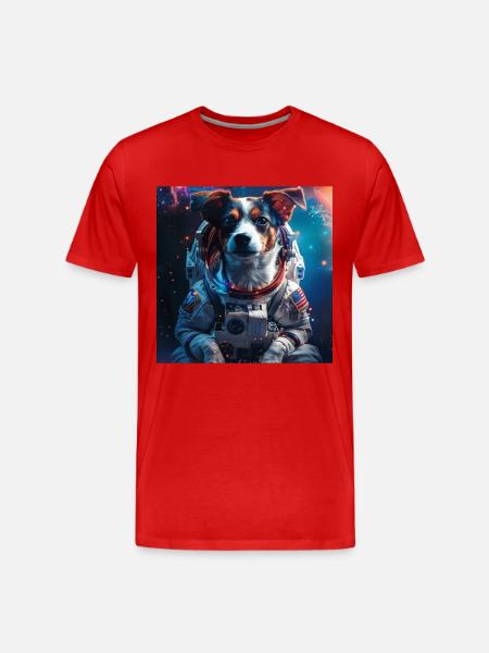 Dog - Men's Premium Organic T-Shirt - red