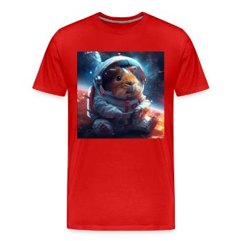 Meerschweinchen - Männer Premium Bio T-Shirt - Rot - Vorne - Damien (186cm)