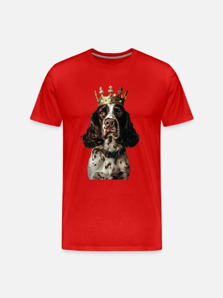English Springer Spaniel - Men's Premium Organic T-Shirt - red
