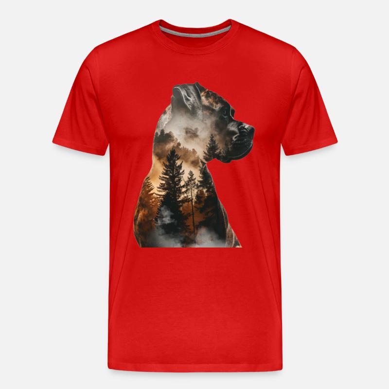 Boxer - Männer Premium Bio T-Shirt - Rot