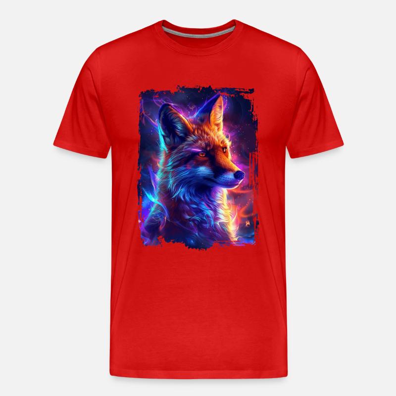 Fuchs - Männer Premium Bio T-Shirt - Rot