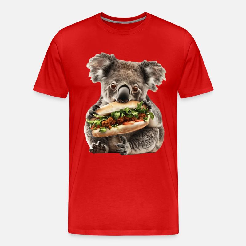 Koala - Männer Premium Bio T-Shirt - Rot