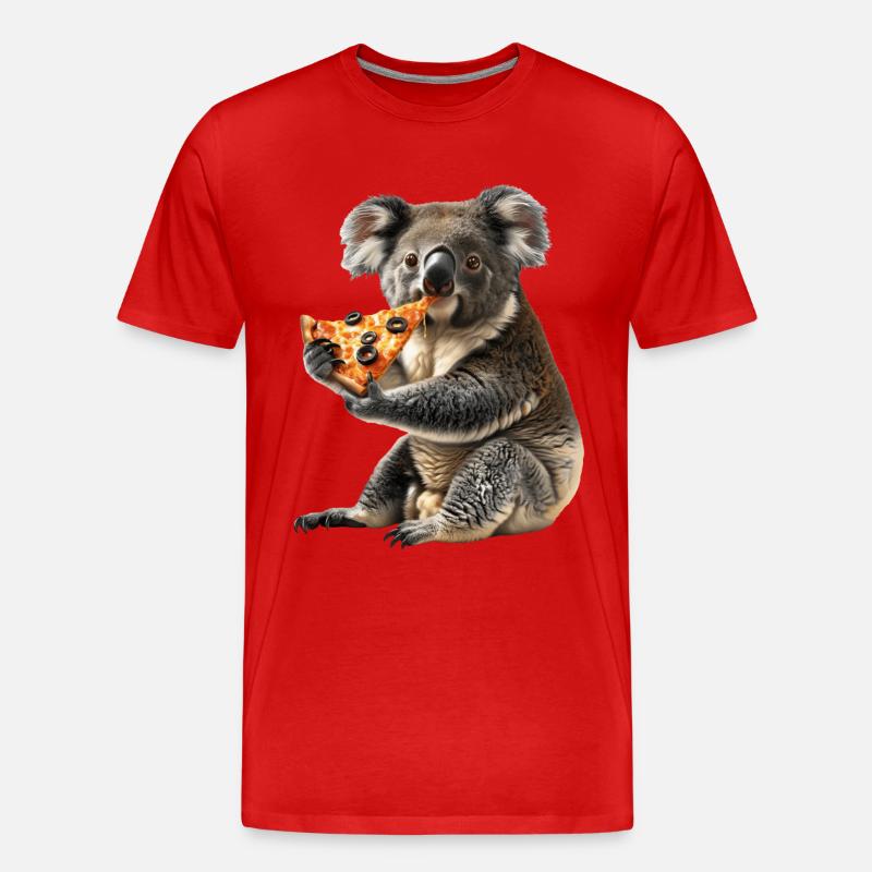 Koala - Männer Premium Bio T-Shirt - Rot