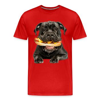 Cane corso - T-shirt bio Premium Homme - rouge - Devant - Damien (186cm)