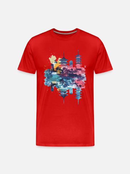 Himeji - T-shirt bio Premium Homme - rouge