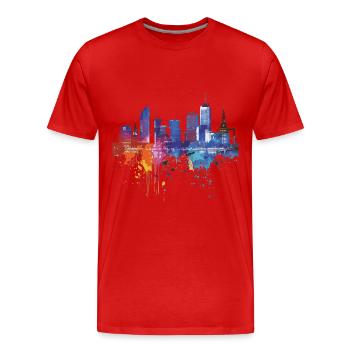 Frise-Sud-Ouest - T-shirt bio Premium Homme - rouge - Devant - Damien (186cm)
