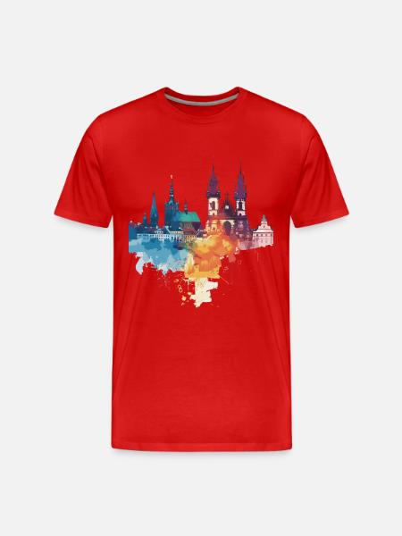 Elk - Men's Premium Organic T-Shirt - red