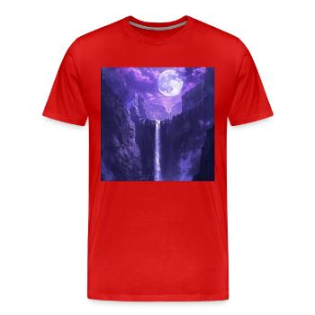 Japan - Männer Premium Bio T-Shirt - Rot - Vorne - Damien (186cm)