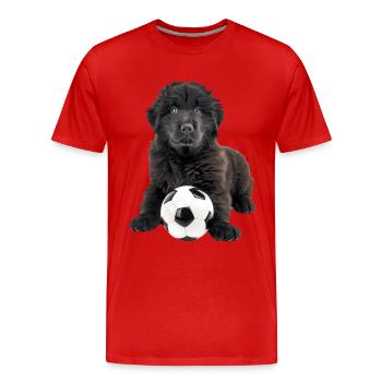 Terre-Neuve - T-shirt bio Premium Homme - rouge - Devant - Damien (186cm)