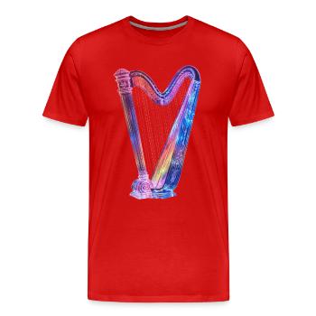 Harpe - T-shirt bio Premium Homme - rouge - Devant - Damien (186cm)