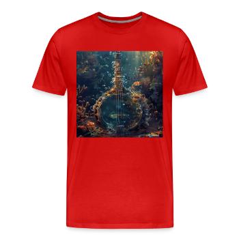 Banjo - Männer Premium Bio T-Shirt - Rot - Vorne - Damien (186cm)
