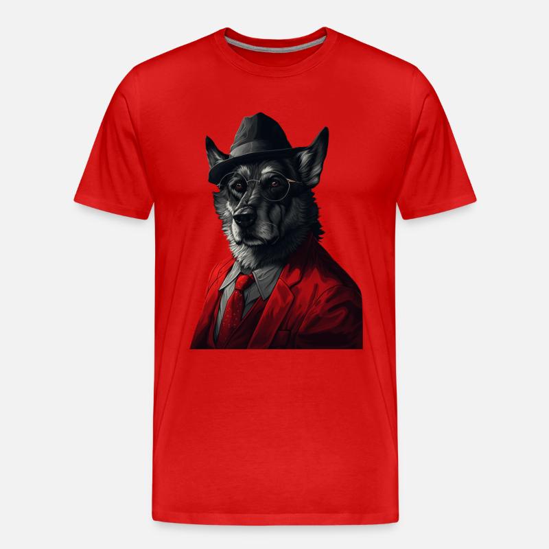 Norwegischer Elchhund - Männer Premium Bio T-Shirt - Rot