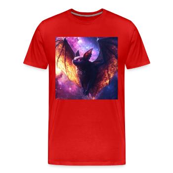 Schläger - Männer Premium Bio T-Shirt - Rot - Vorne - Damien (186cm)