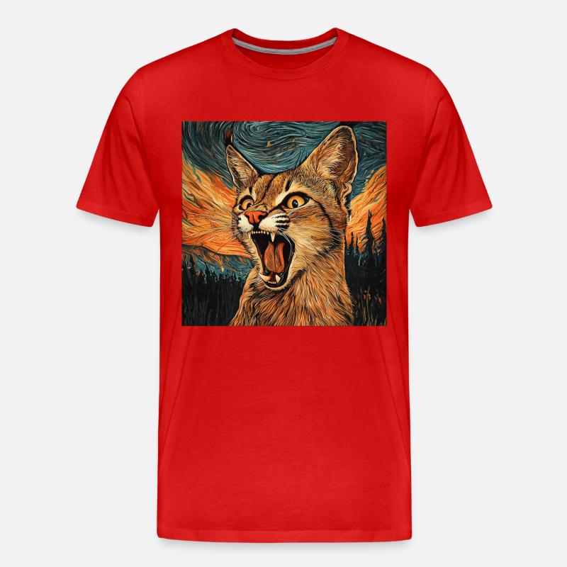 Karakal - Männer Premium Bio T-Shirt - Rot