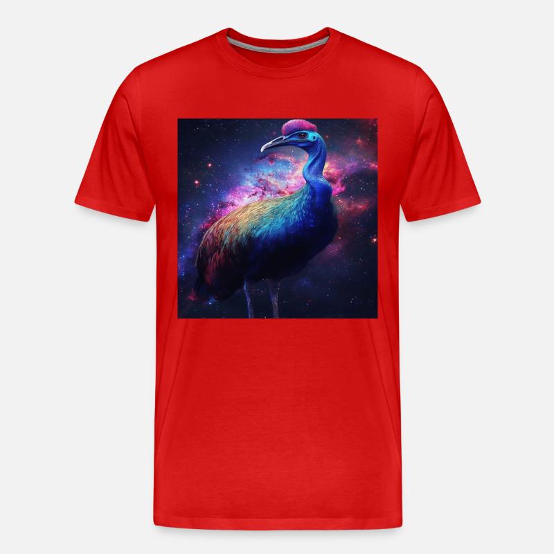 Kasuar - Männer Premium Bio T-Shirt - Rot
