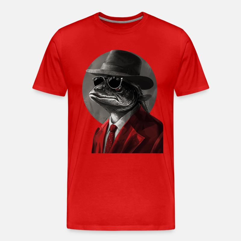 Tarpon - Männer Premium Bio T-Shirt - Rot
