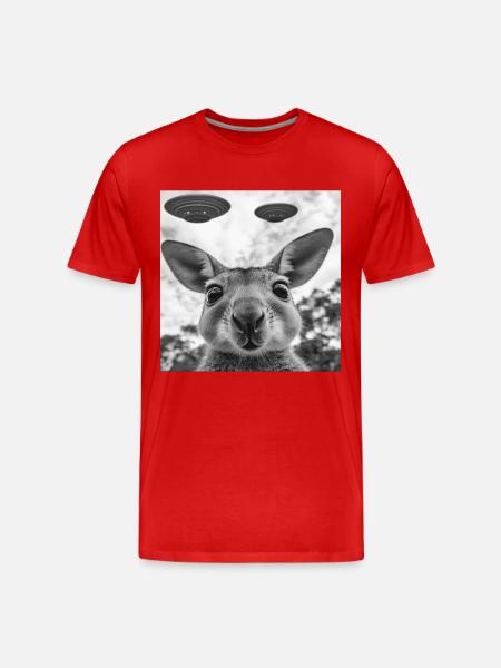 Wallaby - Männer Premium Bio T-Shirt - Rot