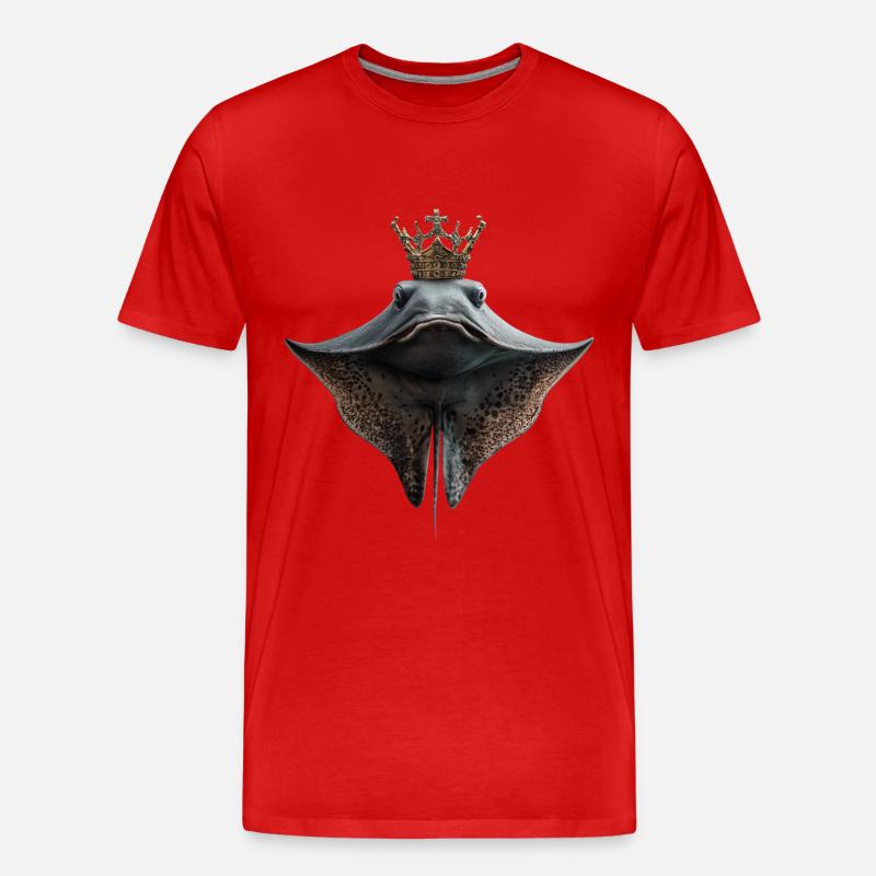 Stachelrochen - Männer Premium Bio T-Shirt - Rot