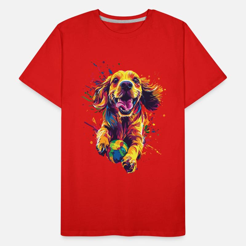Cocker Spaniel Männer Premium Bio T-Shirt