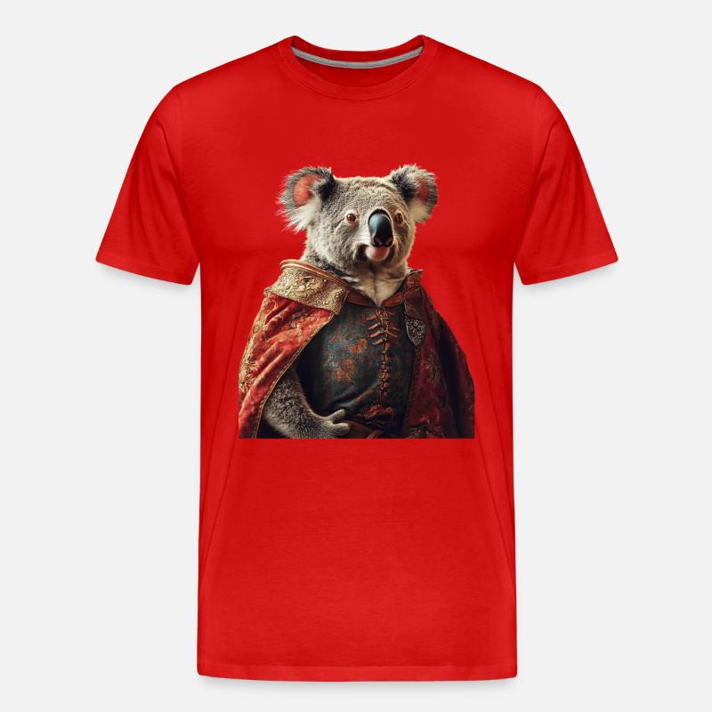 Koala - Männer Premium Bio T-Shirt - Rot