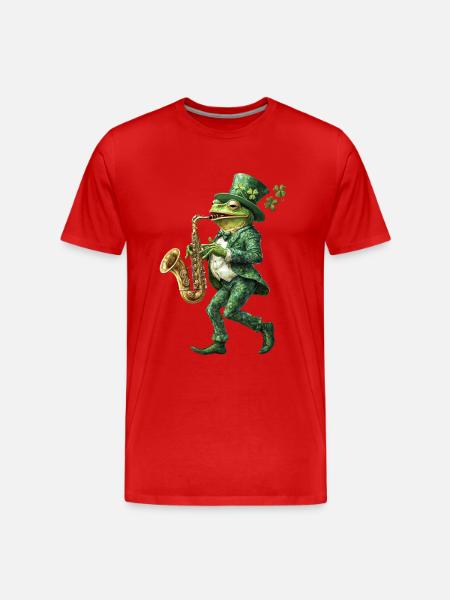 Frosch - Männer Premium Bio T-Shirt - Rot