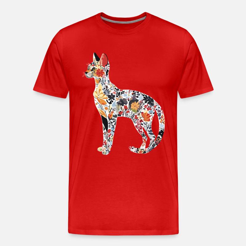 Savanne - Männer Premium Bio T-Shirt - Rot