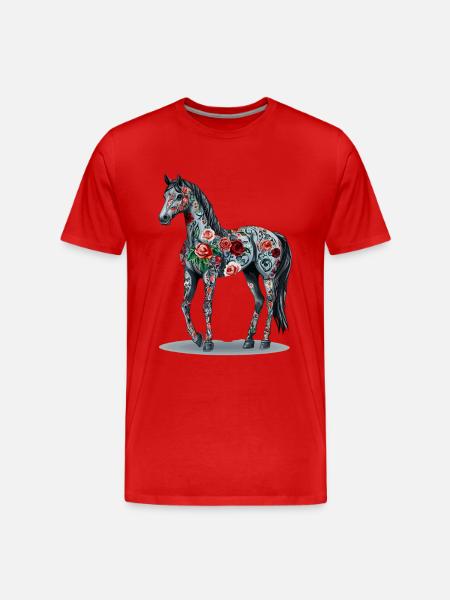 Arabisch - Männer Premium Bio T-Shirt - Rot