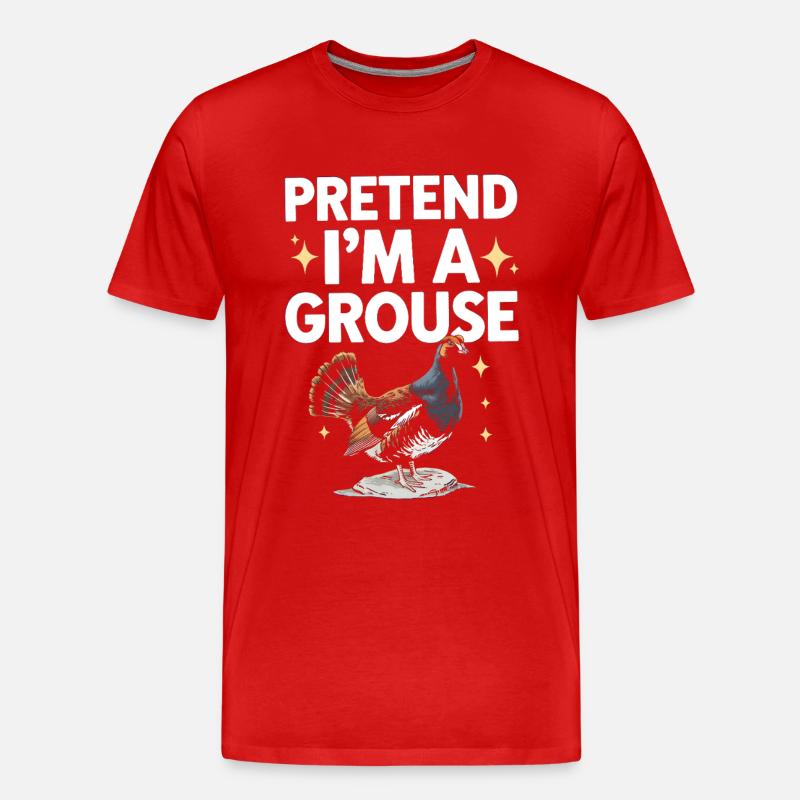 Auerhahn - Männer Premium Bio T-Shirt - Rot